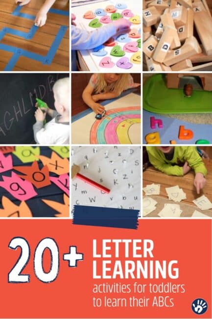 20+ Letter Learning Activities to Start Toddlers with the ABCs...