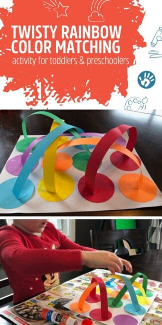 Twisty Rainbow Color Matching Activity T...