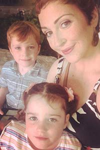 Lori with her children